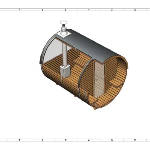 Sauna beczkowa 3M