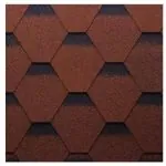 Brązowy gont bitumiczny