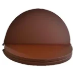 Izolowana skórzana pokrywa brązowa