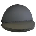 Izolowana skórzana pokrywa szara