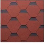 Czerwony gont bitumiczny